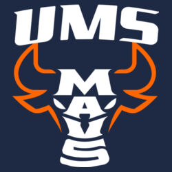 UMS MAVS Youth Core Fleece Crewneck Sweatshirt Design